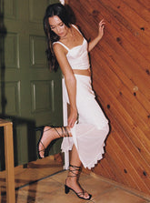 Maxton Ruffle Maxi Skirt Ivory